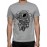Men's Round Neck Cotton Half Sleeved T-Shirt With Printed Graphics - Astronaut Ride