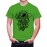 Men's Round Neck Cotton Half Sleeved T-Shirt With Printed Graphics - Astronaut Ride