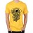 Men's Round Neck Cotton Half Sleeved T-Shirt With Printed Graphics - Astronaut Ride