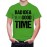 Bad Idea Means Good Time Graphic Printed T-shirt