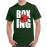 Men's Round Neck Cotton Half Sleeved T-Shirt With Printed Graphics - Boxing Fighter
