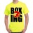 Men's Round Neck Cotton Half Sleeved T-Shirt With Printed Graphics - Boxing Fighter