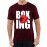 Men's Round Neck Cotton Half Sleeved T-Shirt With Printed Graphics - Boxing Fighter