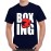 Men's Round Neck Cotton Half Sleeved T-Shirt With Printed Graphics - Boxing Fighter