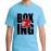 Men's Round Neck Cotton Half Sleeved T-Shirt With Printed Graphics - Boxing Fighter