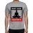 Men's Round Neck Cotton Half Sleeved T-Shirt With Printed Graphics - Do not Hate Meditate