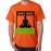 Men's Round Neck Cotton Half Sleeved T-Shirt With Printed Graphics - Do not Hate Meditate