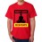 Men's Round Neck Cotton Half Sleeved T-Shirt With Printed Graphics - Do not Hate Meditate