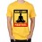 Men's Round Neck Cotton Half Sleeved T-Shirt With Printed Graphics - Do not Hate Meditate