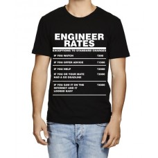 Engineer Rates Graphic Printed T-shirt
