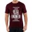 Men's Round Neck Cotton Half Sleeved T-Shirt With Printed Graphics - I Relax Engineer