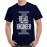 Men's Round Neck Cotton Half Sleeved T-Shirt With Printed Graphics - I Relax Engineer