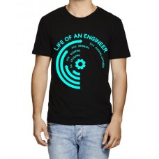 Life Of An Engineer Graphic Printed T-shirt