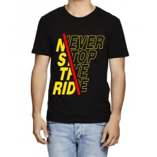 Never Stop The Ride Graphic Printed T-shirt