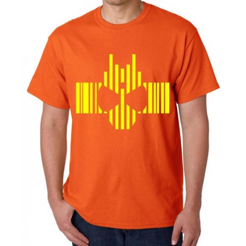 Men's Round Neck Cotton Half Sleeved T-Shirt With Printed Graphics - Rider Decade