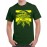 Men's Round Neck Cotton Half Sleeved T-Shirt With Printed Graphics - Speed Wolf Ride Death
