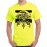 Men's Round Neck Cotton Half Sleeved T-Shirt With Printed Graphics - Speed Wolf Ride Death
