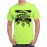 Men's Round Neck Cotton Half Sleeved T-Shirt With Printed Graphics - Speed Wolf Ride Death