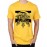 Men's Round Neck Cotton Half Sleeved T-Shirt With Printed Graphics - Speed Wolf Ride Death