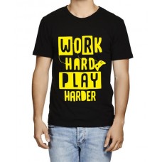 Work Hard Play Harder Graphic Printed T-shirt