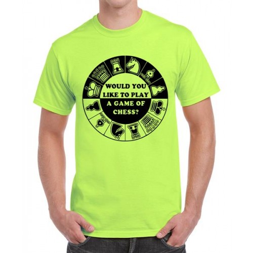 Would You Like To Play A Game Of Chess Graphic Printed T-shirt