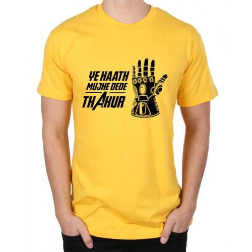 Ye Haath Mujhe Dede Thakur Graphic Printed T-shirt
