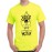 Men's Round Neck Cotton Half Sleeved T-Shirt With Printed Graphics - Yoga Hoga