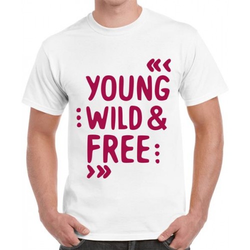 Young Wild And Free Graphic Printed T-shirt