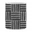 Black lines Square design Ceramic Printed Mug