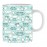 Breakfast Pattern Sky Blue Ceramic Printed Mug