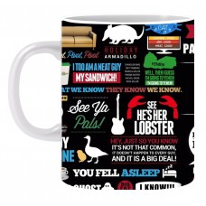 Friends Black Ceramic Printed Mug