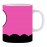 Her Eyes Pink Black Ceramic Printed Mug