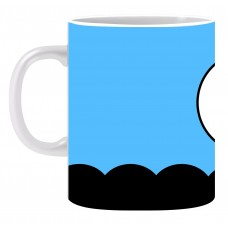 His Eyes Blue Black Ceramic Printed Mug