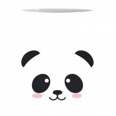 New Black Cute Animal White Ceramic Printed Mug