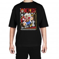 Men's Five Gear Graphic Printed Oversized T-shirt
