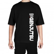Men's Genjutsu Graphic Printed Oversized T-shirt