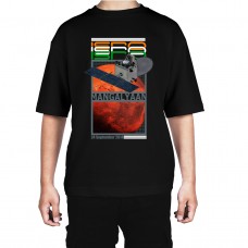 Men's Mangalyaan Graphic Printed Oversized T-shirt