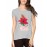 Flower Head Girl Graphic Printed T-shirt