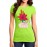 Flower Head Girl Graphic Printed T-shirt