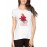 Flower Head Girl Graphic Printed T-shirt