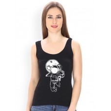 Astronaut Graphic Printed Tank Tops