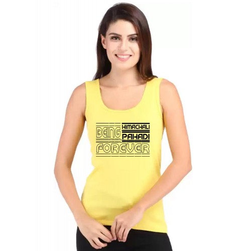 Being Himachali Pahadi Forever Graphic Printed Tank Tops