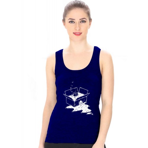 Duck Box Graphic Printed Tank Tops