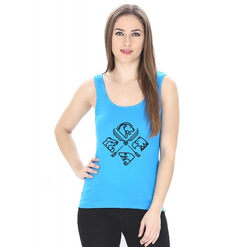 Four House Graphic Printed Tank Tops