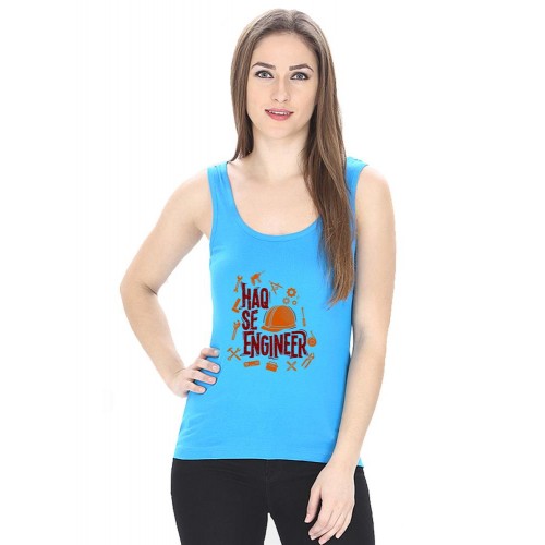 Haq Se Engineer Graphic Printed Tank Tops