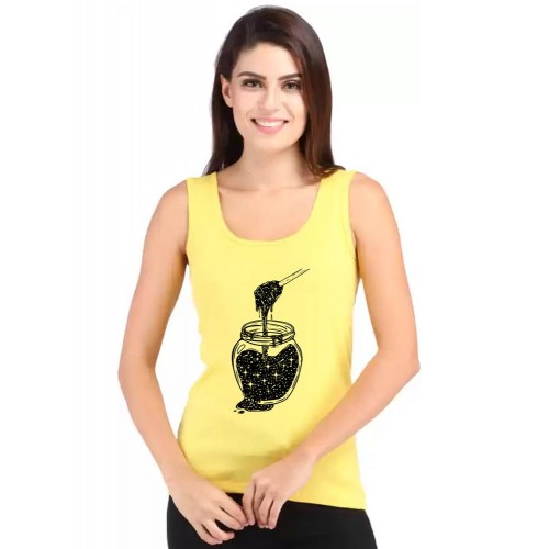 Honey Galaxy Graphic Printed Tank Tops
