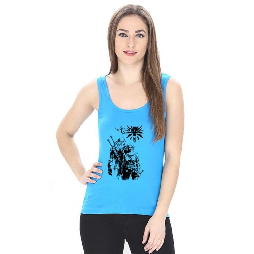 Hunter Witcher Graphic Printed Tank Tops