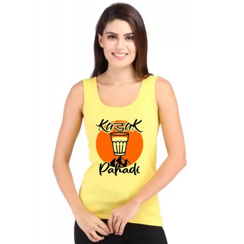 Kadak Pahadi Graphic Printed Tank Tops