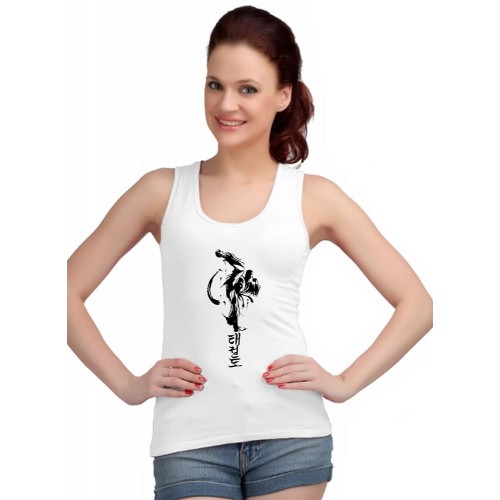 Kick Box Graphic Printed Tank Tops