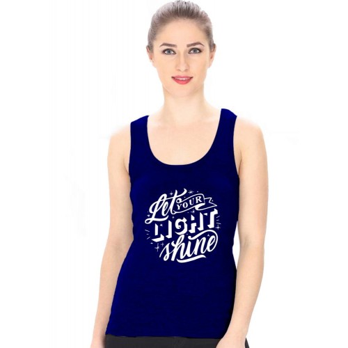 Let Your Light Shine Graphic Printed Tank Tops